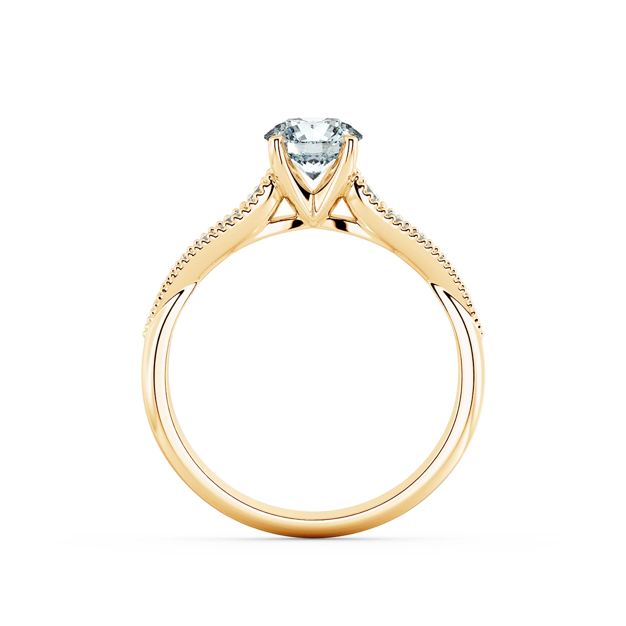 Solitaire Engagement Ring with Eternity Band NCH1808 5